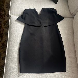 Strapless Blue Blush black dress, size small